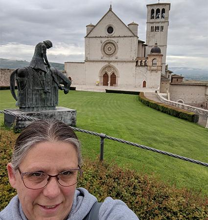 Pictured_Jennifer Landow on pilgrimage to Assisi, Italy